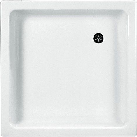 Nemo Start StratosH receveur de douche acrylique 80x80x15cm évacuation D52 blanc épaisseur 4 mm (1/2)