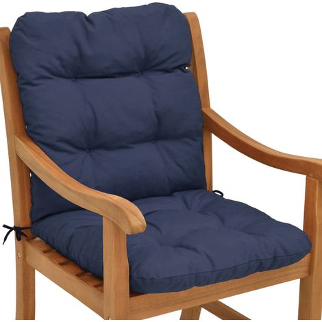 Beautissu – Coussin extérieur pour chaise à dossier bas 100x50x8cm – Rembourrage en mousse polyuréthane – Tissu 180g/m² résistant aux UV – Fixation par bandes