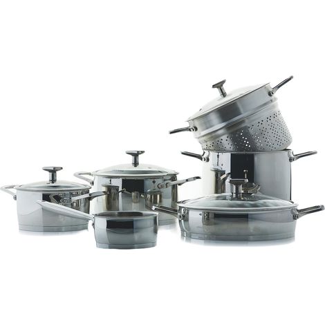 Moneta Accordo batteria acciaio inox 10 pz (1/5)