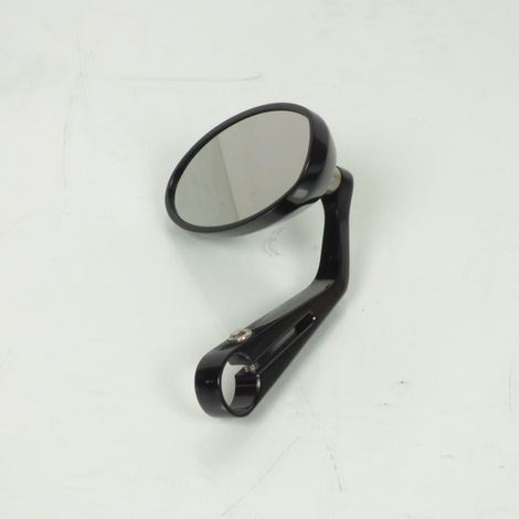 schwarzer Lenkerspiegel Ø22mm umkehrbar rechts links universal (1/4)