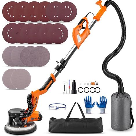 Ponceuse Murale 950W 8,5A, Ponceuse Girafe 800-1800 tr/min (1/5)