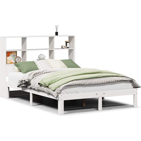 Maison Exclusive - Letto Libreria senza Materasso Bianco 160x200 cm Legno di Pino