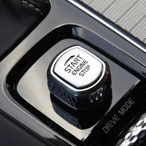 Zündschlossabdeckung für VOLVO XC60 S90 S60 XC90 V60 V90 (2015–2020) – Dekorative Aufkleber – Silber
