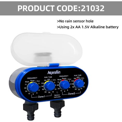 Ball Valve Electronic Automatic Irrigation Two Outlet Four Dial Water Timer Garden Irrigation Controller for Yard (1/5)