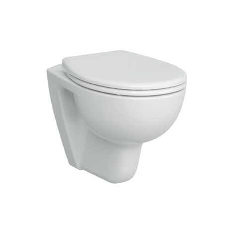 WC suspendu CONFORMA VitrA Flush 2.0 à fond plat sans rebord 355x540mm blanc (1/3)