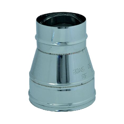 Rallonge de conduit de fume'e 200 mm Sortie femelle 160 mm Male en acier inoxydable AISI 304