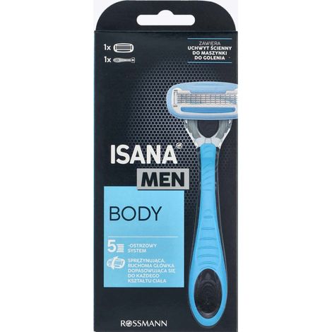 ISANA MEN Rasoio corpo da uomo, 5 lame 1 pz.