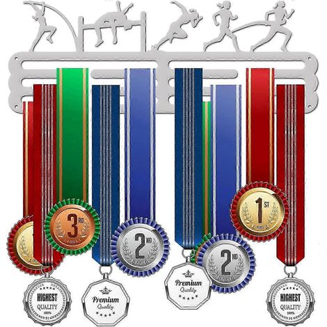 1 ensemble de présentoir à médailles d'athlétisme féminin, crochet pour trophées de course à la perche et de saut à la perche