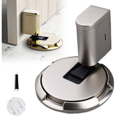 Türkeil, Türstopper, Türstopper, Magnetischer Türstopper, Metalltürstopper, Magnetischer Metalltürstopper, Massiver magnetischer Türstopper mit Klebstoff und Schrauben (1-A)
