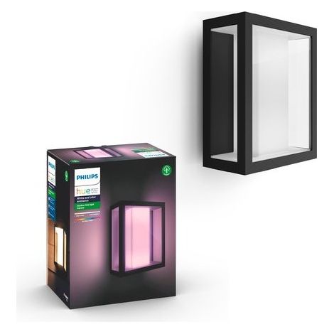 Applique murale - PHILIPS HUE - Impress - Lumiere blanche et colorée - Noir - Large - IP44 (1/5)
