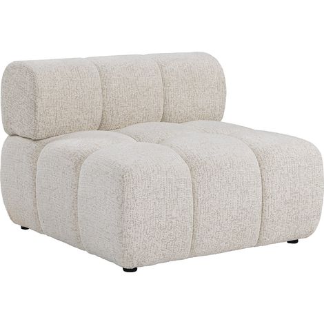 Poltrona in tessuto melange beige - FACIVIL