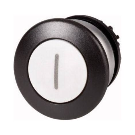 Bouton-poussoir ' coup de poing ' blanc I à rappel EATON M22-DP-W-X1 (1/2)