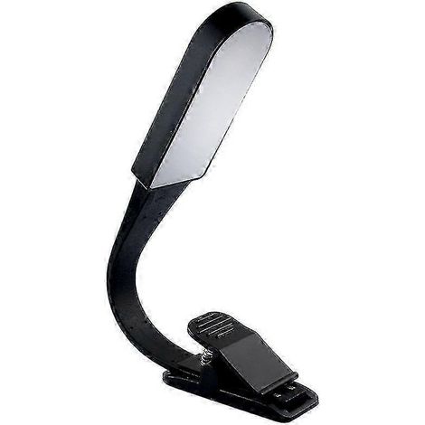 Lampe de chevet multifonctionnelle tactile avec pince, protection des yeux, petite lampe de table noire, cadeau (1/5)