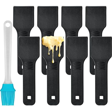 Spatules à Raclette en Nylon, Mini Racloirs à Fromage, Ustensiles Anti-Rayures pour Poêlons Antiadhésifs, Raclette et Fondue, Lave-Vaisselle (1/5)