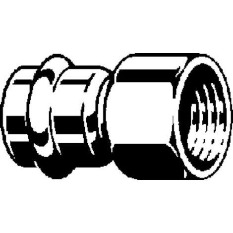 VIEGA 666026 Raccord transition avec SC Sanpress Inox (1/3)
