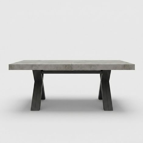 Tavolo allungabile design per sala da pranzo Made in Italy Copenaghen - Grigio chiaro (1/5)