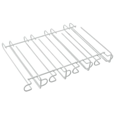 Metaltex 364912 Porta Bicchieri sottopensile, Filo Ferro, Bianco, 33x27x7 cm (1/4)