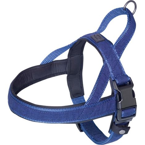 Nobby Norwegergeschirr Linen Deluxe blau Hundegeschirr & Maulkörbe