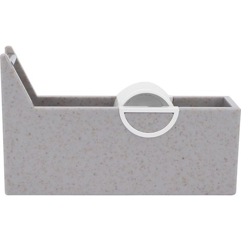 Distributeur portable de ruban adhésif pour extensions de cils, support de coupe-ruban de bureau gris, idéal pour les salons de beauté à domicile. (1/5)