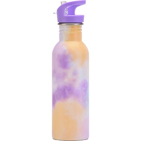 Gourde En Acier Inoxydable - 750 ml - Simple Paroi - Avec Paille Et Poignée - Pour Sport Et Extérieur - 1 Pièce (1/5)