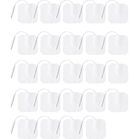 Électrodes TENS - 5 x 5 cm - Pour Appareils De Stimulation Électrique - Lot De 4 (1/5)