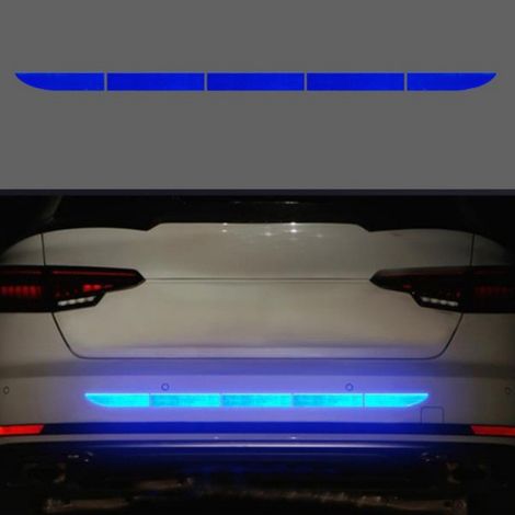 Lot de 2 Bandes Réfléchissantes Anti-Collision pour Coffre de Voiture - Rouge (1/5)