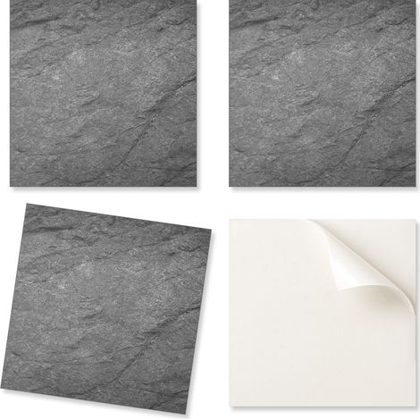 Azulejos de vinilo para pared con gr谩ficos para pasillo, textura de piedra natural, 20x20x20 cm