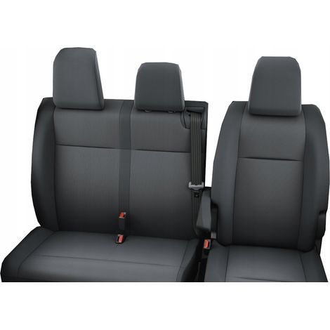 Housses de siège sur mesure Citroën Jumpy III 2016+ – Ajustement parfait – Tissu jacquard renforcé – Installation facile avec velcro