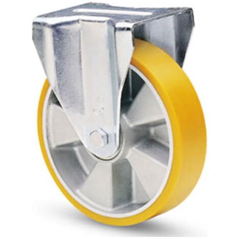 Roue Fissa Avec Revêtement En Polyuréthane Avolan Sh A 91. Carotte En Aluminium -80 Millimètres -