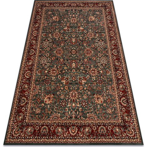 Tappeto di lana KASHQAI 4362 400 ornamento verde / chiaretto green 80x160 cm