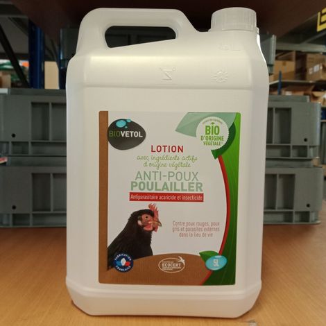 Lotion Anti Poux Bio Pour Poulailler 5l - Biovetol
