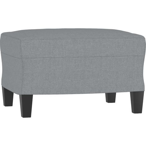 Repose-pied Gris clair 60x50x41 cm Tissu