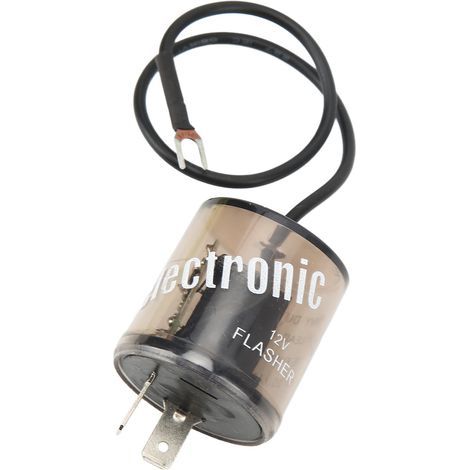 2-poliges 12V Universal-LED-Blinkerrelais für Motorrad- und Autoblinker, kompatibel mit Blinkerbirnen, integrierter Widerstand (1/5)