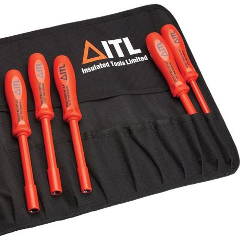 ITL 5 Piece Insulated Nut Spinner Set - Nylon 11 Tools