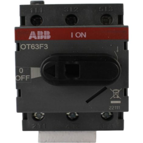 Interruttore di sezionamento 3P 63A senza azionamento OT63F3 1SCA105332R1001 (1/2)