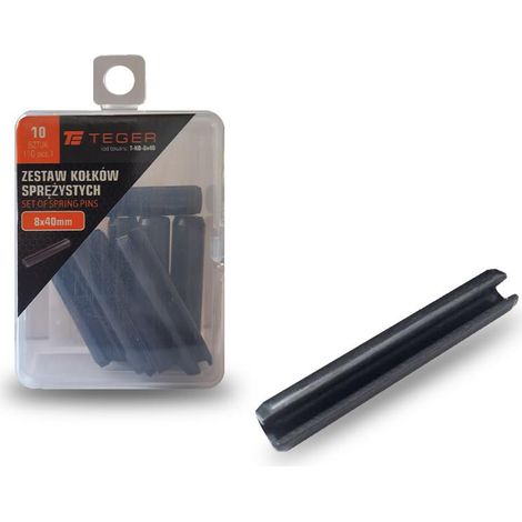 Perno elastico Teger 8x40, 10 pezzi (1/3)