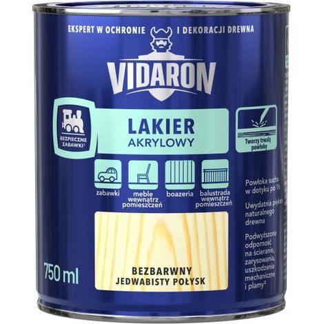 Barniz acrílico para madera, transparente, brillante, 0,75 l (1/4)