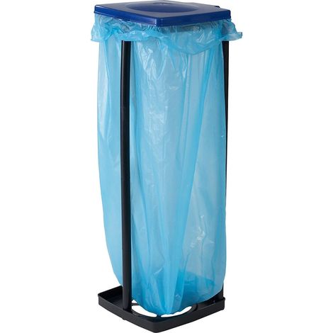 Top Star Porte Sac pour Poubelle, Couleurs Assorties (Bleu / Rouge), 28 x 32 x 87 cm (1/5)