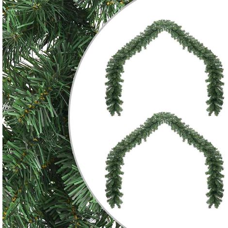 Guirlande de Noël 2 pcs Vert 20 m PVC