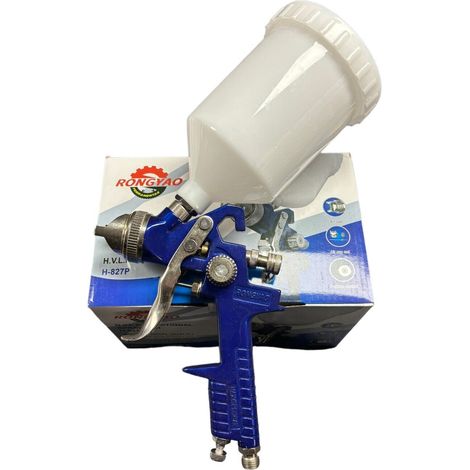 PISTOLA AEROGRAFO ARIA SERBATOIO 1.3 UGELLO SPRUZZO VERNICIATURA 600ML