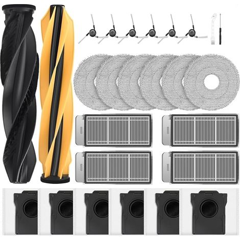 Accessori per Dreame X50 Ultra Complete/ L40s Pro Ultra / L50s Pro Ultra Pezzi di ricambio X50 Ultra Pezzi di ricambio Spazzola principale X50 Sacchetti per la polvere Panni Filtri (26 pezzi) (1/5)