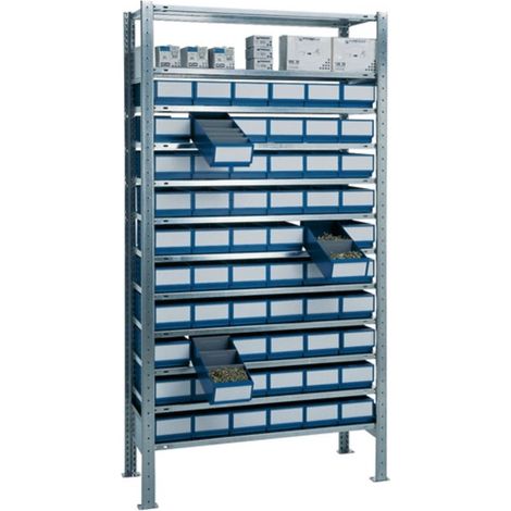 Presa Scaffale H2000xb1000xt400mm Portafoglio 12 Pavimenti in acciaio 60 x L 400mm blu (1/2)
