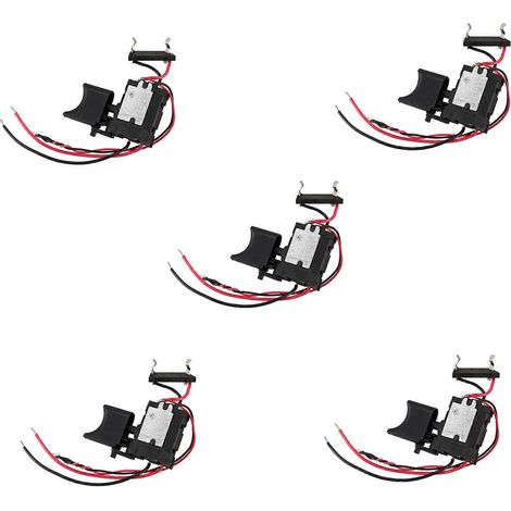 Perceuse sans fil à batterie lithium 5 x 7,2 V - 24 V avec variateur de vitesse et gâchette, et lampe témoin intégrée. (1/5)