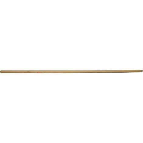 Manche de balais en bois, longueur 150 cm, diamètre 23 mm.