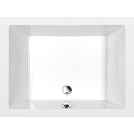 Receveur de douche à encastrer 100x75 cm en acrylique blanc – Profond 26 cm – Bonde de vidage incluse – 72879 – Polysan (1/5)