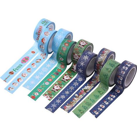 9 rouleaux de ruban adhésif décoratif Washi (1/3)