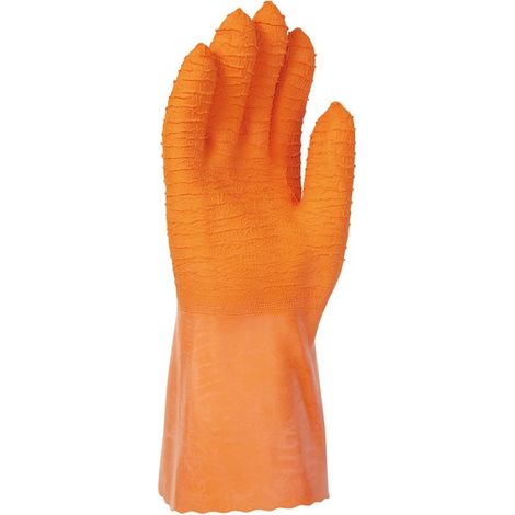 Gants de protection lourde Singer LAT 830-10 - Latex intégral Orange 31 cm Taille 10 (1/5)