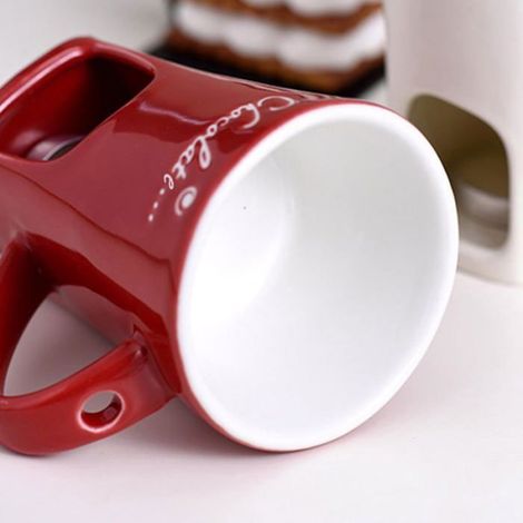 Tasse À Fondue Au Chocolat - 200 ML Mug Fondue Chocolat Appareil A Fondue Chocolat Bougie Mug Fondue Chocolat avec Femeo (1/5)