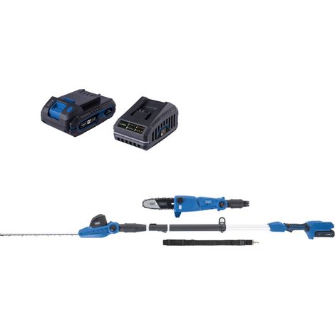 Potatore Tagliasiepi Telescopico Batteria 20V Scheppach set s c-phts410-x (1/5)