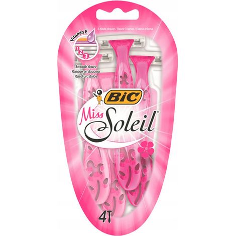 Rasoio BIC Miss Soleil a 3 lame, 4 pezzi